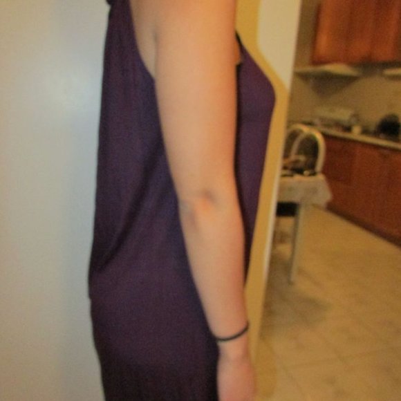 Aritzia Purple Halter Dress Size Medium - Picture 2 of 3